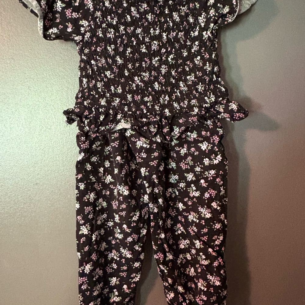 LEMON KISS BRAND Floral Black and White Button-Up Kids SZ-4T Outfit. - Picture 9 of 9